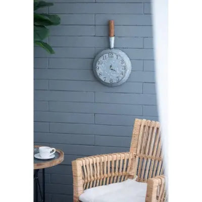 10.6x3x18.1 Frye Wall Clock Pink Lucy
