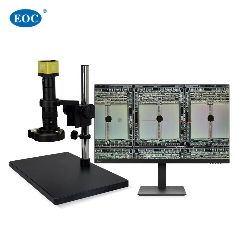 EOC 4K Ultra HD Industrial Electron Monocular Drawtube with LED Light Source Attractive Digital Price Microscope