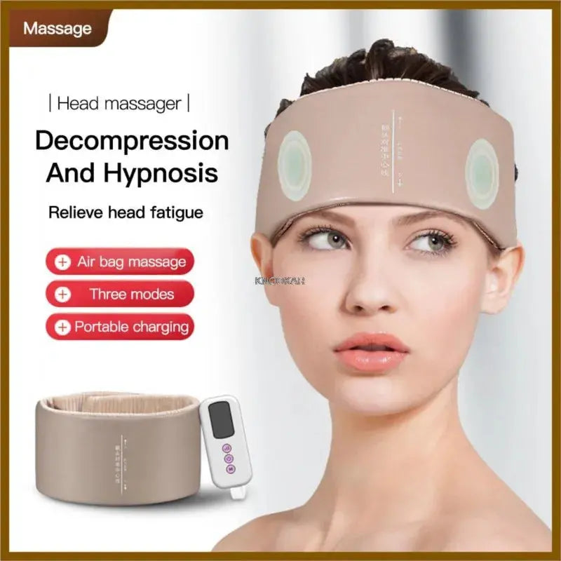 Electric Head Massager Air Pressure Massage Bag Massage Headache Pain Relief Scalp Deep Relaxation Headache Massager