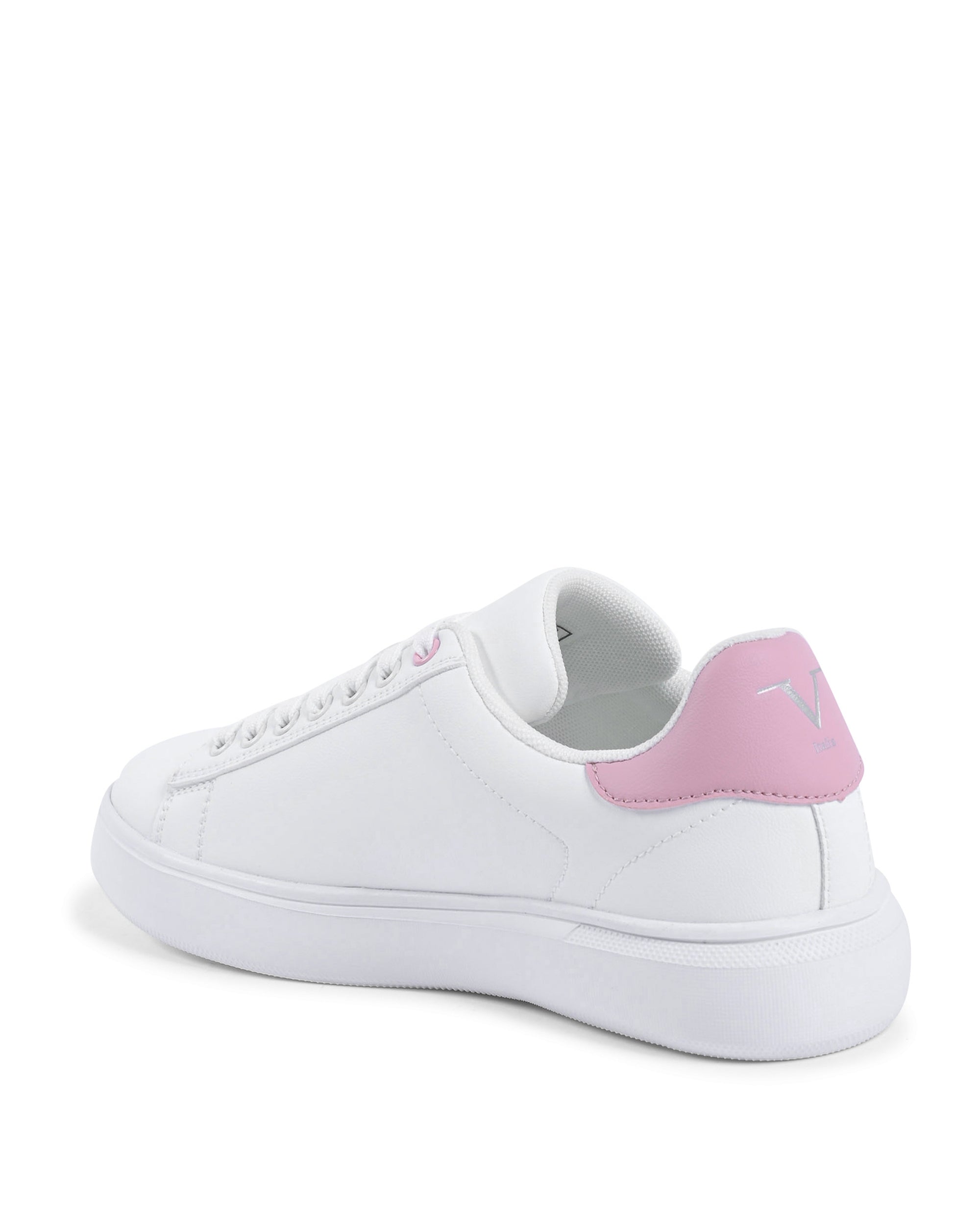 V Italia Womens Sneaker Multicolor SNK 004 W WHITE PINK Rose Gaia