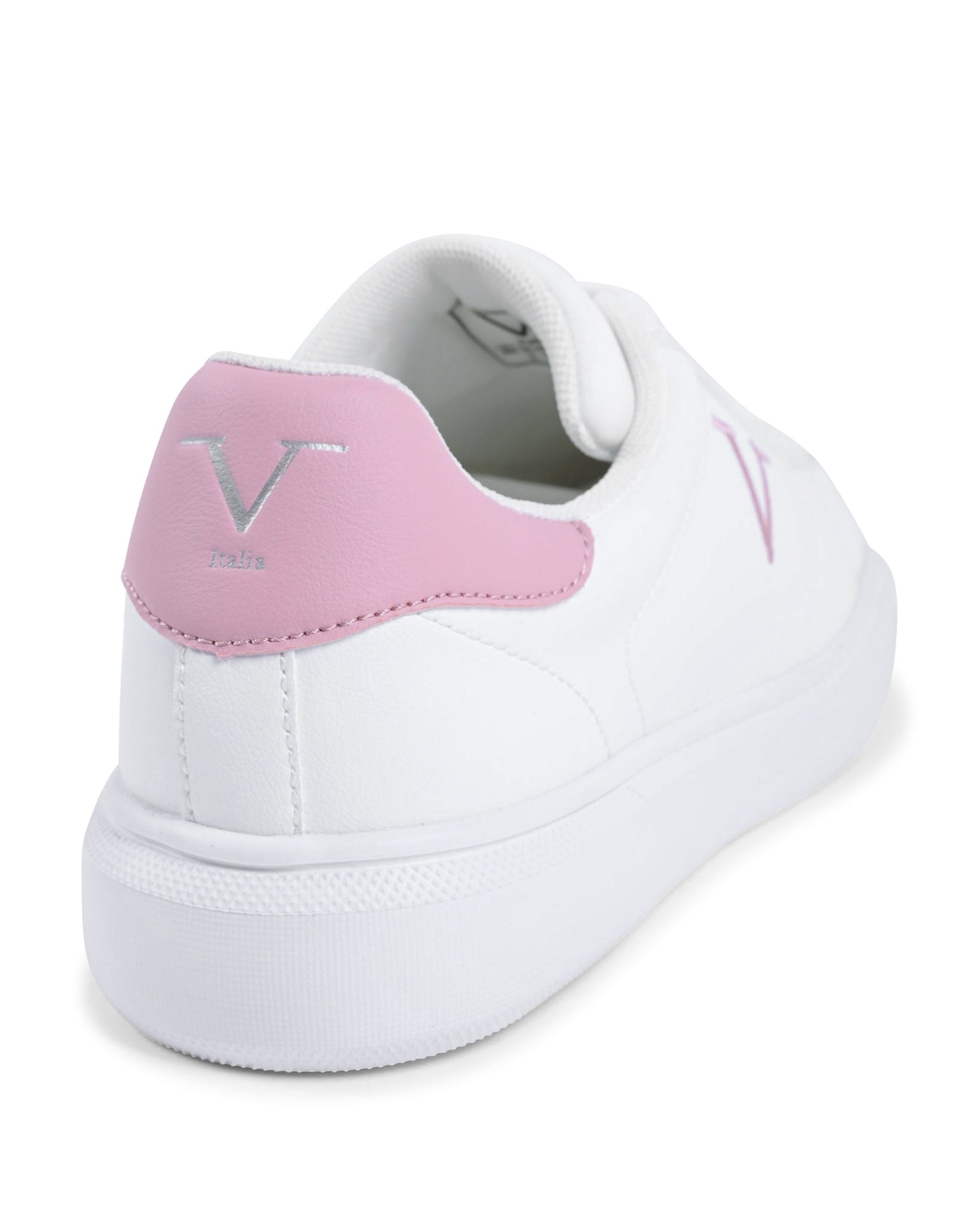 V Italia Womens Sneaker Multicolor SNK 004 W WHITE PINK Rose Gaia