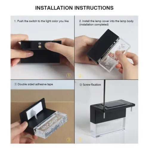 4 Pack Outdoor Deck Lights Solar Color Changing Path Garden Patio Pink Iolaus