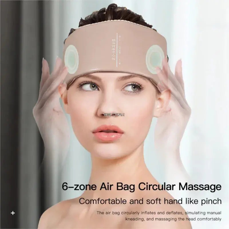 Electric Head Massager Air Pressure Massage Bag Massage Headache Pain Relief Scalp Deep Relaxation Headache Massager
