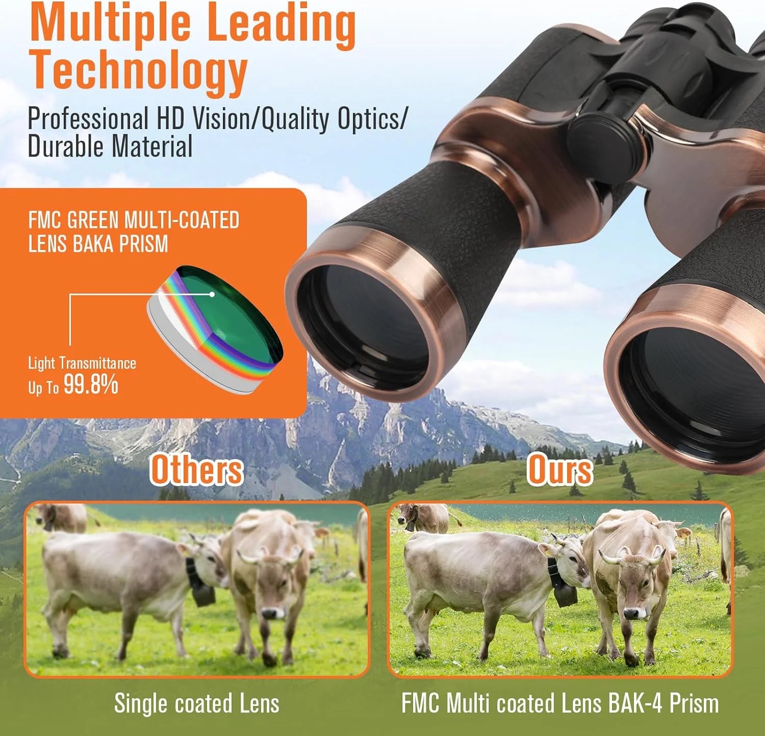 20X50Mm Easy Focus Binoculars