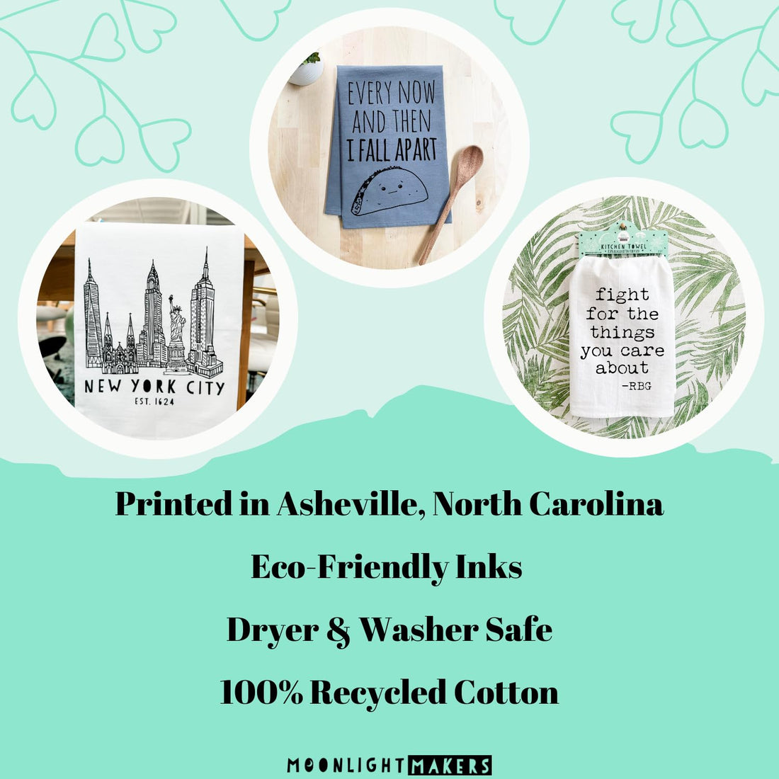 Funny Dish Towel, Every Now and Then I Fall Apart, Taco Pun, Flour Sack Kitchen Towel, Sweet Housewarming Gift, Farmhouse Kitchen Decor, White or Gray (White)