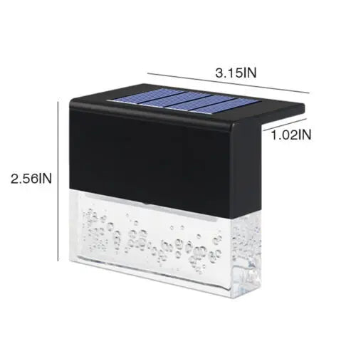 4 Pack Outdoor Deck Lights Solar Color Changing Path Garden Patio Pink Iolaus