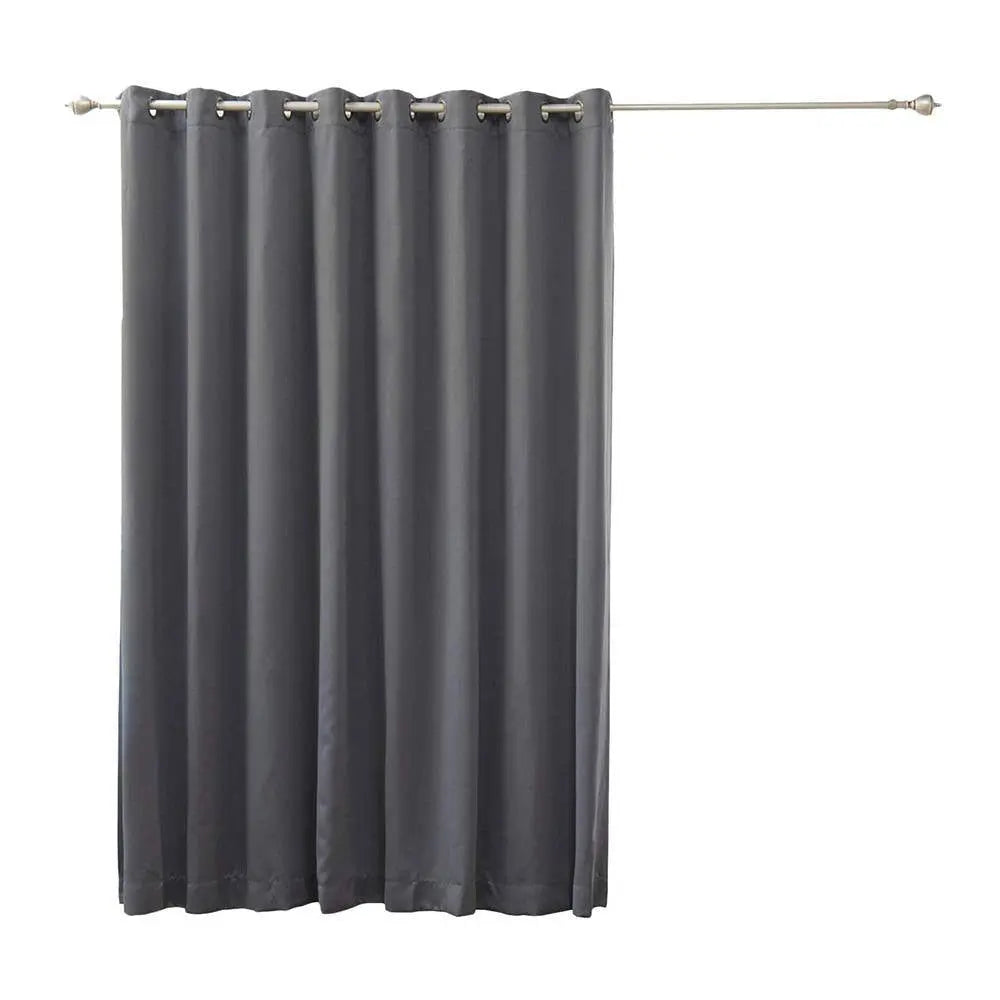 Dark Grey Grommet Blackout Curtain - 80 In. W X 108 In. L