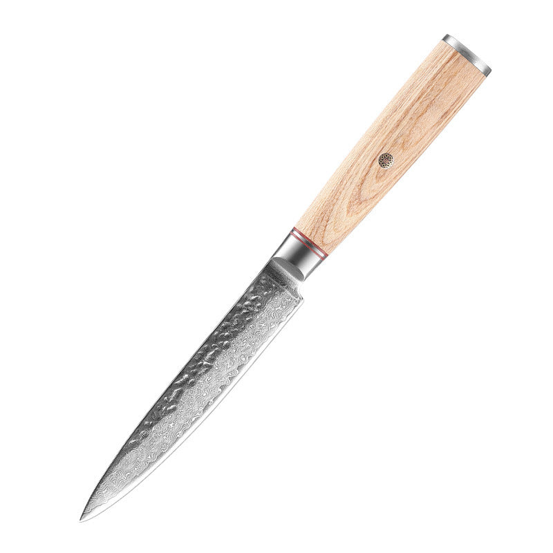 Damascus Steel Hand Kitchen Knife Pink Lucy