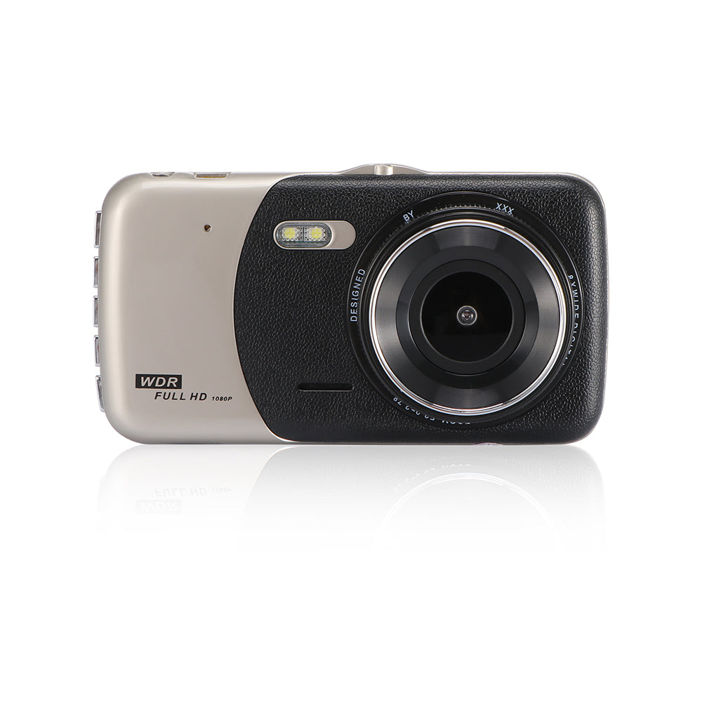 4" Dual Lens 1080P FHD 1.0MP Dash Camera Car DVR Teal Simba