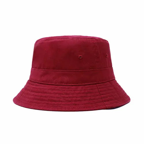 Classic Washed Cotton Bucket Hat Crimson Hector