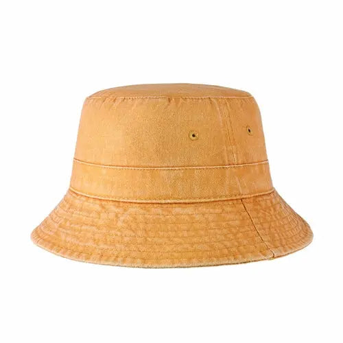Classic Washed Cotton Bucket Hat Crimson Hector