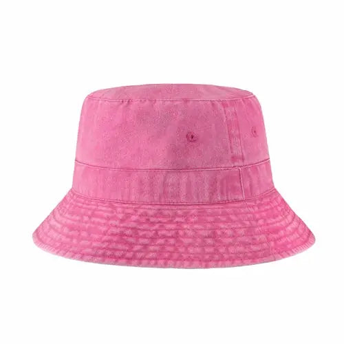 Classic Washed Cotton Bucket Hat Crimson Hector