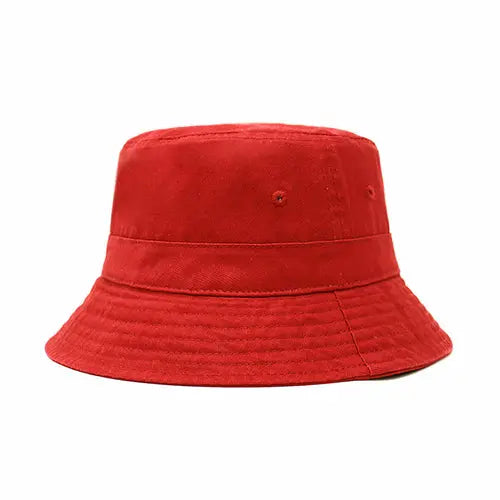 Classic Washed Cotton Bucket Hat Crimson Hector