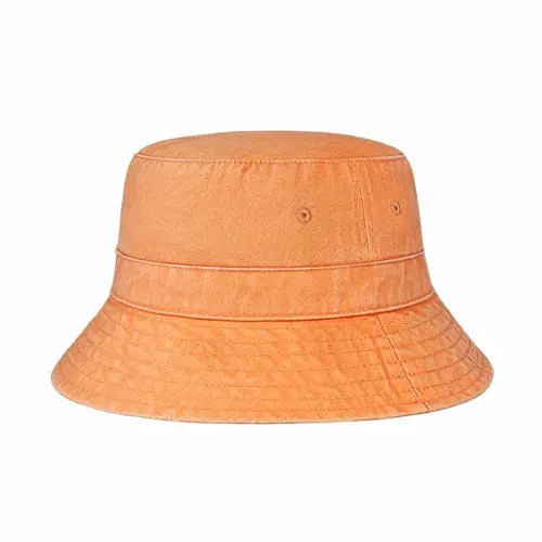 Classic Washed Cotton Bucket Hat Crimson Hector