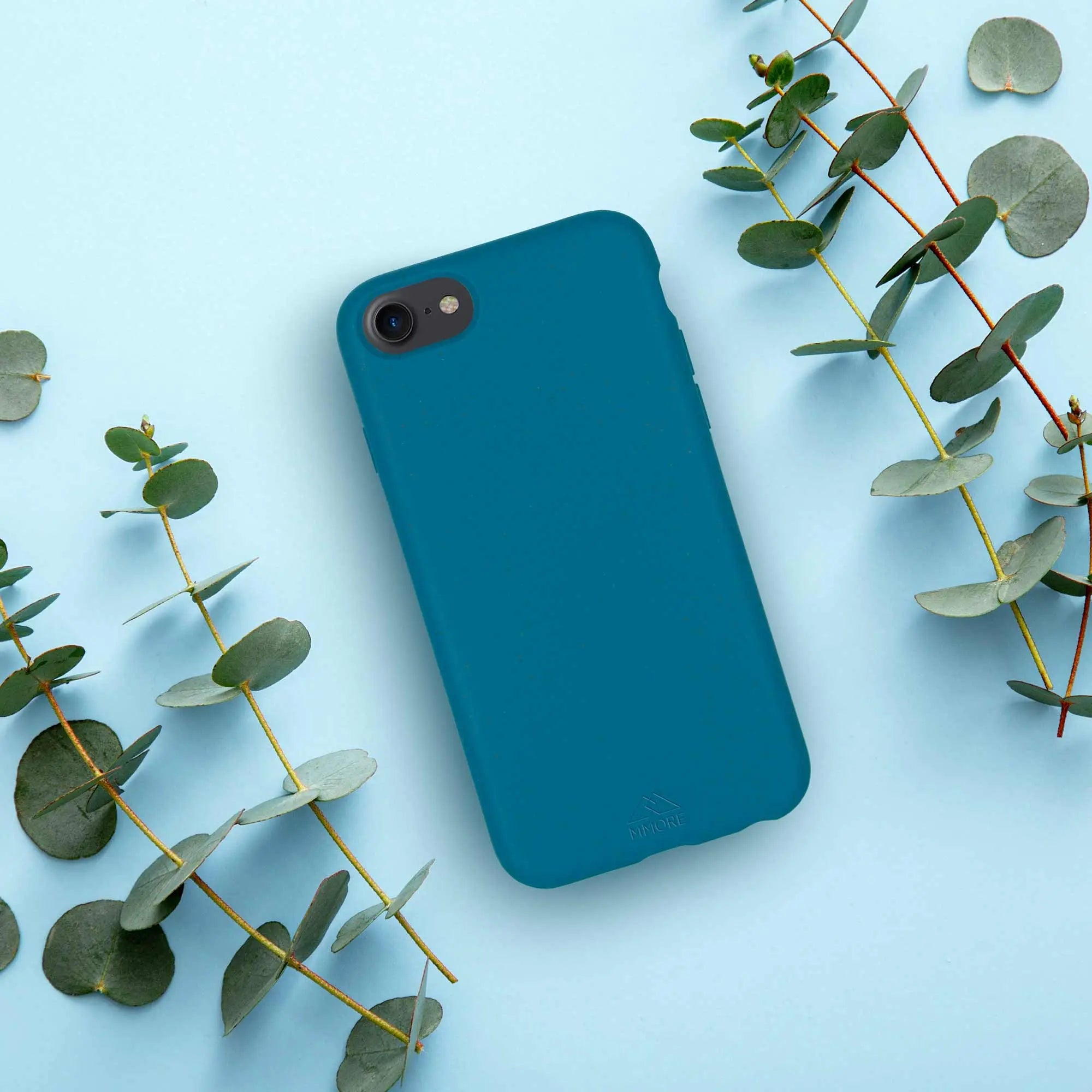 Biodegradable phone case - Deep Sea Blue Tan Lily