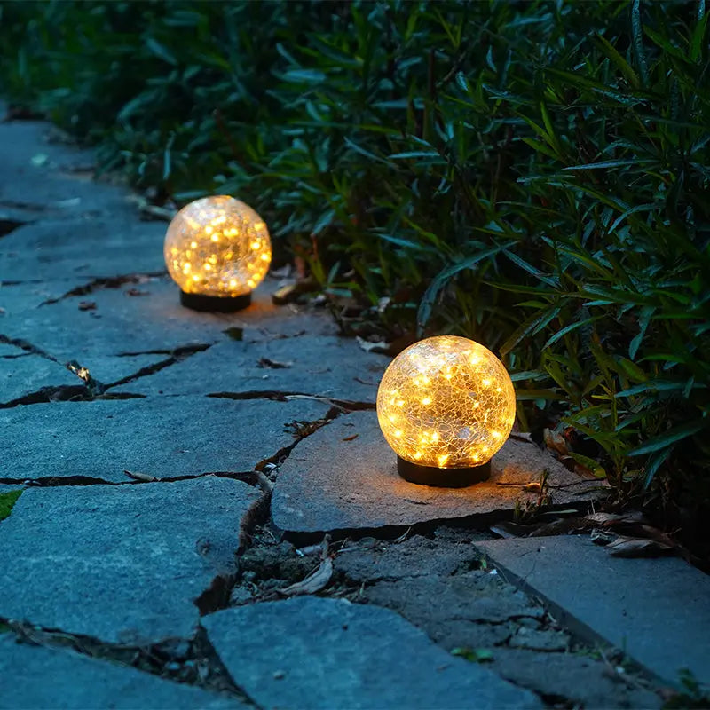 Outdoor Solar Crack Bottle 20 Light Waterproof Decoration Light Pink Iolaus