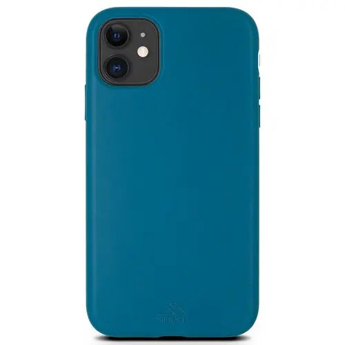 Biodegradable phone case - Deep Sea Blue Tan Lily