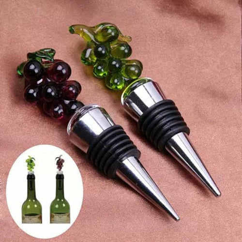 Hearty Wines Pair Of Wine Stoppers For Wine Lovers Salmon Lucky