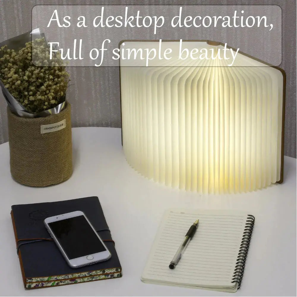 Portable LED Book Decor Night Light Yellow Pandora