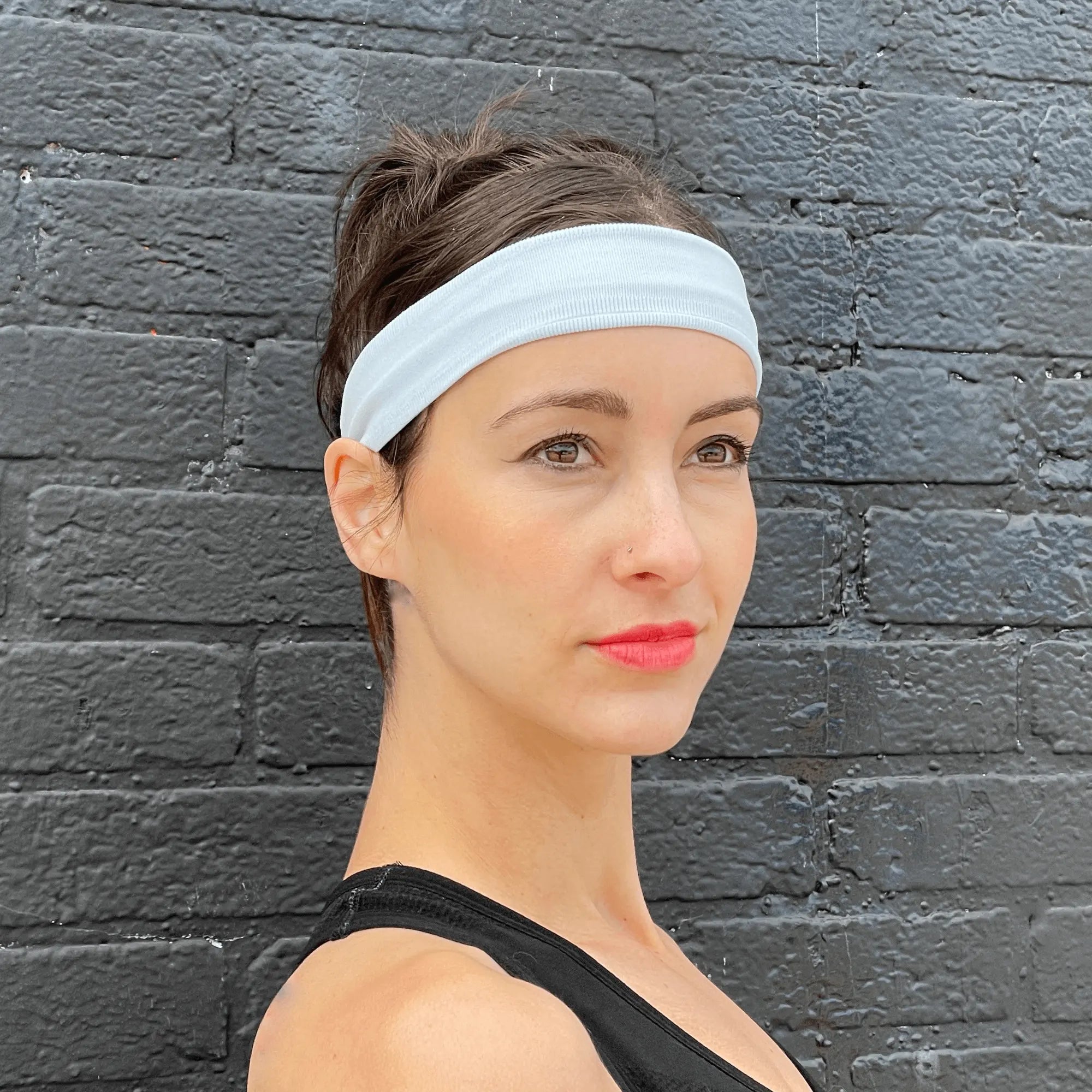 The Runner Sweat-Wicking Headband Black Lavender