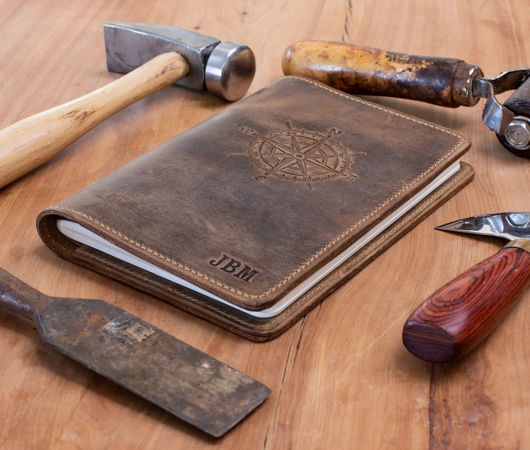 Leather Journal Olive Iolaus