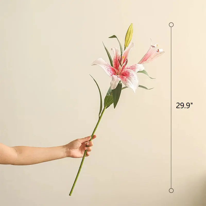 Artificial Real Touch Lily Stem 30" Tall Sangria Uranus