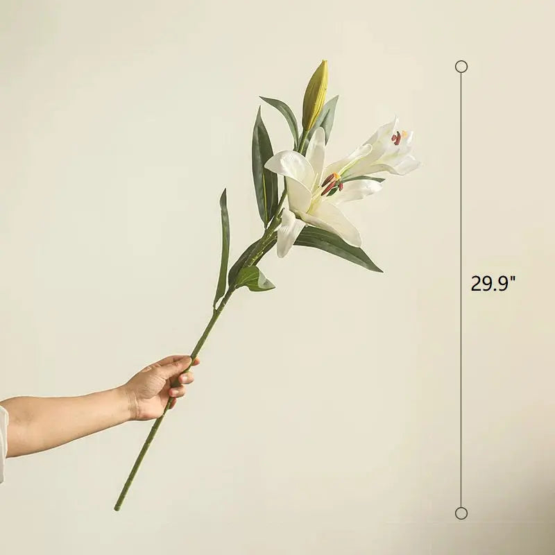 Artificial Real Touch Lily Stem 30" Tall Sangria Uranus