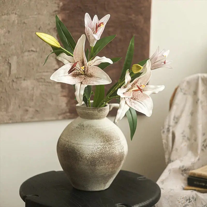 Artificial Real Touch Lily Stem 30" Tall Sangria Uranus