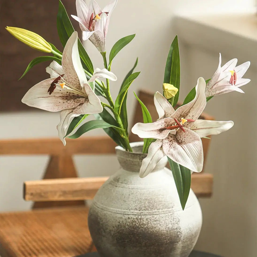 Artificial Real Touch Lily Stem 30" Tall Sangria Uranus