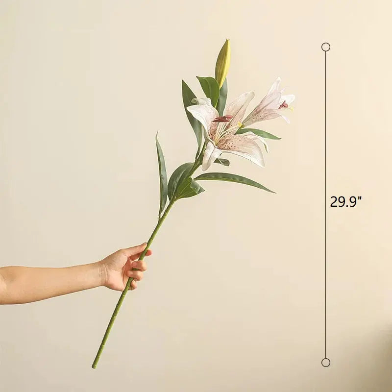 Artificial Real Touch Lily Stem 30" Tall Sangria Uranus