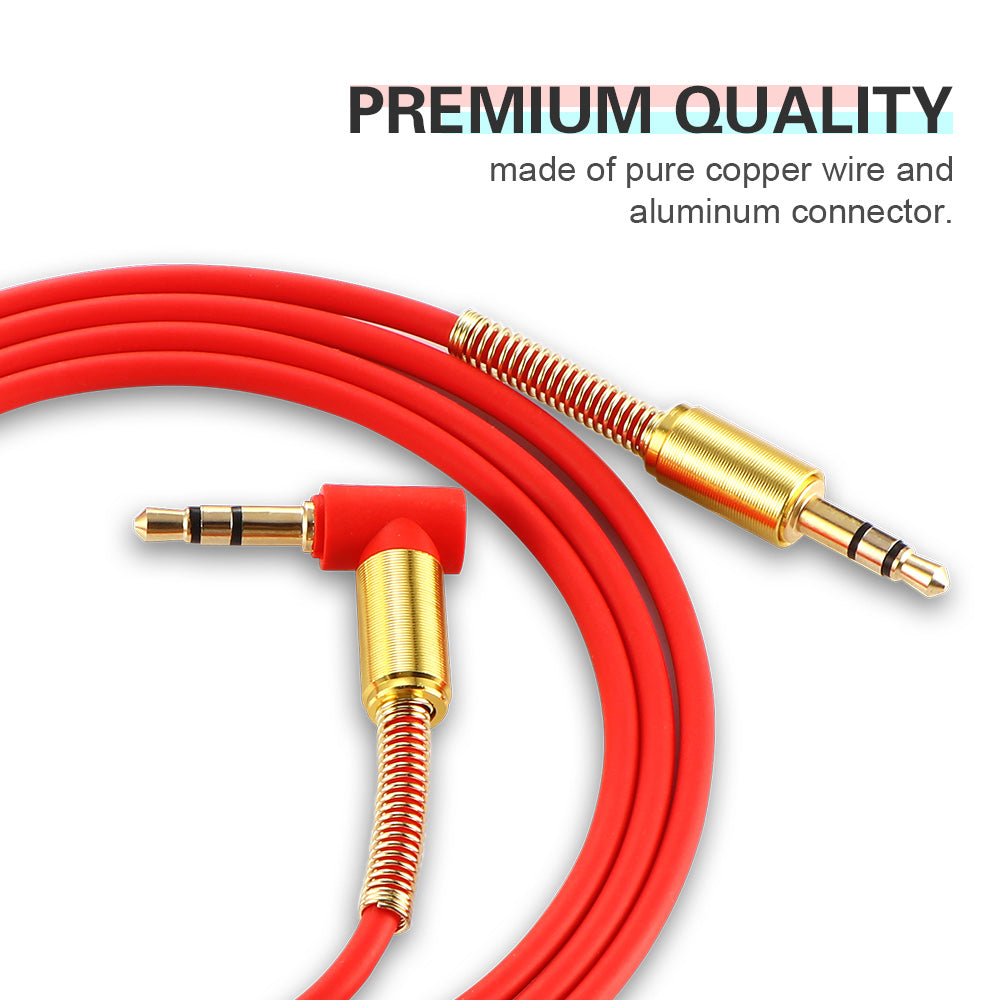 Car Aux Audio Cable 3.5mm Jack Stereo Audio Cable Teal Simba