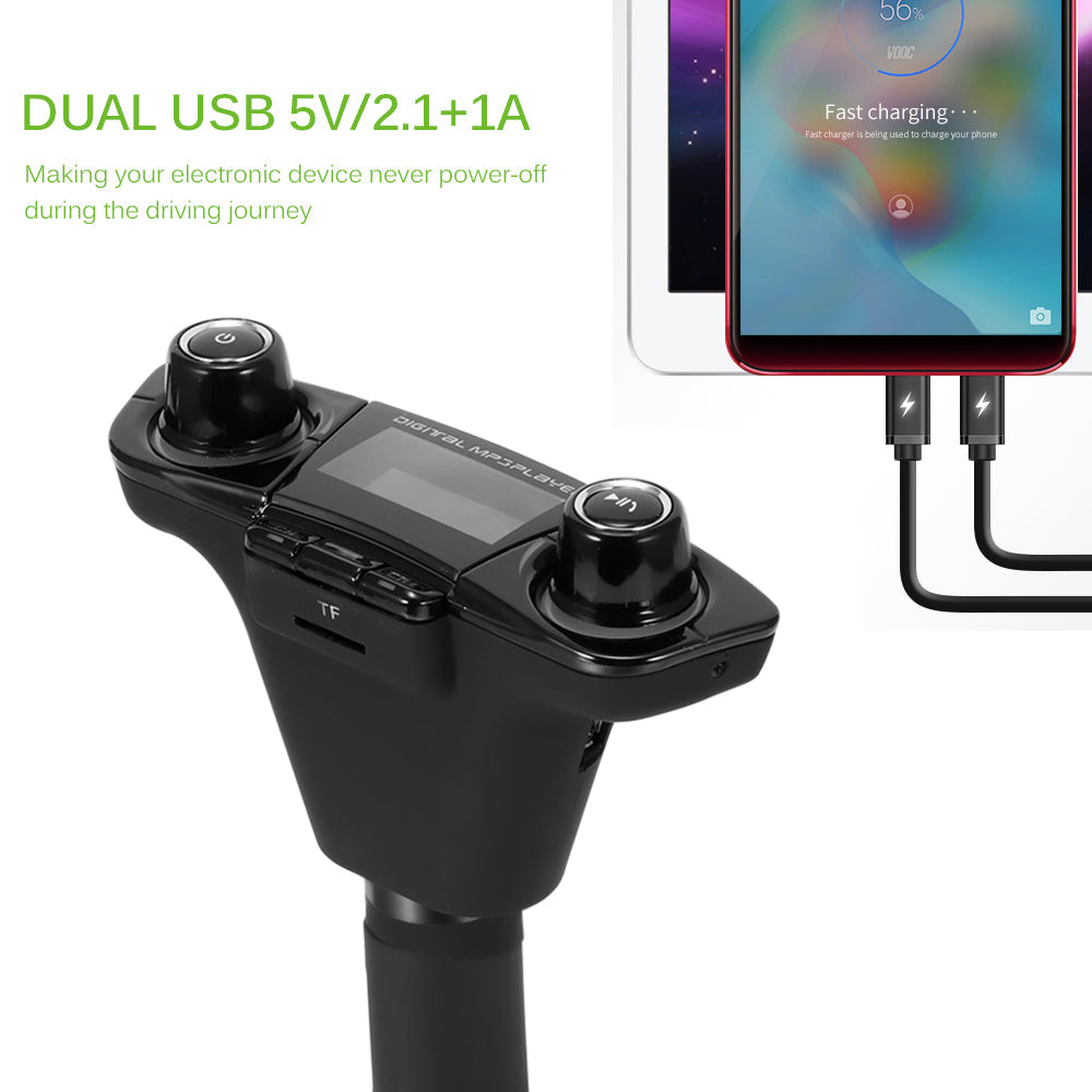 BT06 Car FM transmitter MP3 Player Audio Receiver Teal Simba