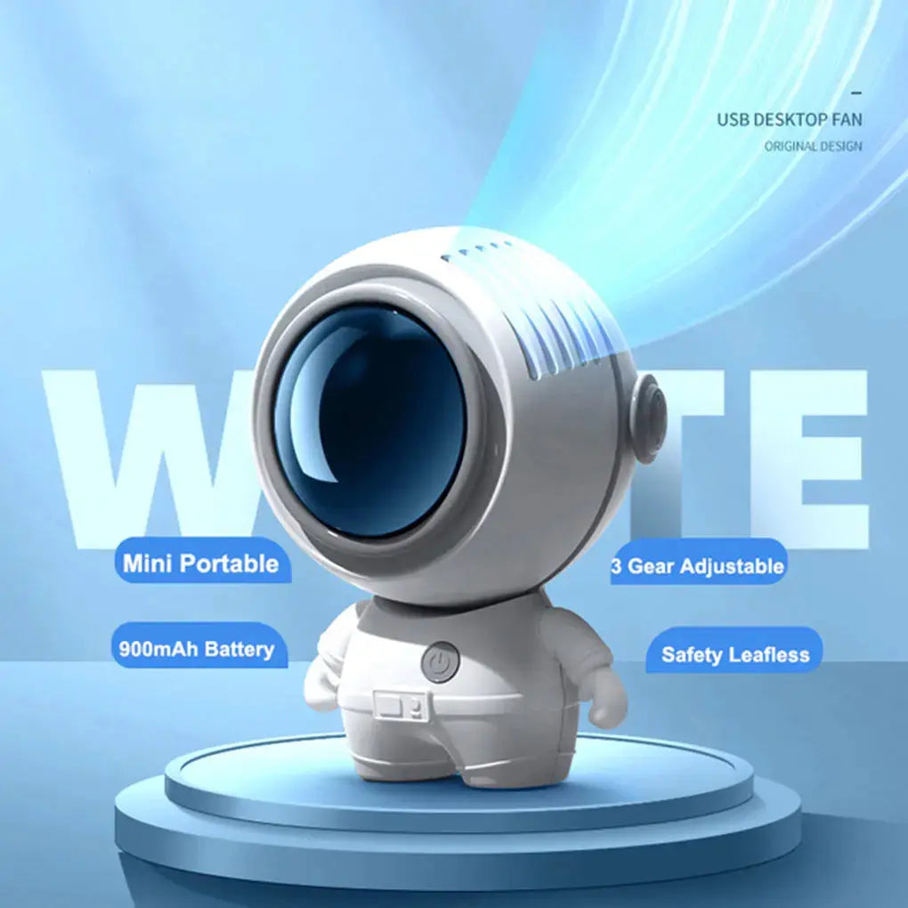 Astronaut Neck Hanging Fan Portable Cute Quiet Running Brushless Motor Maroon Asteria