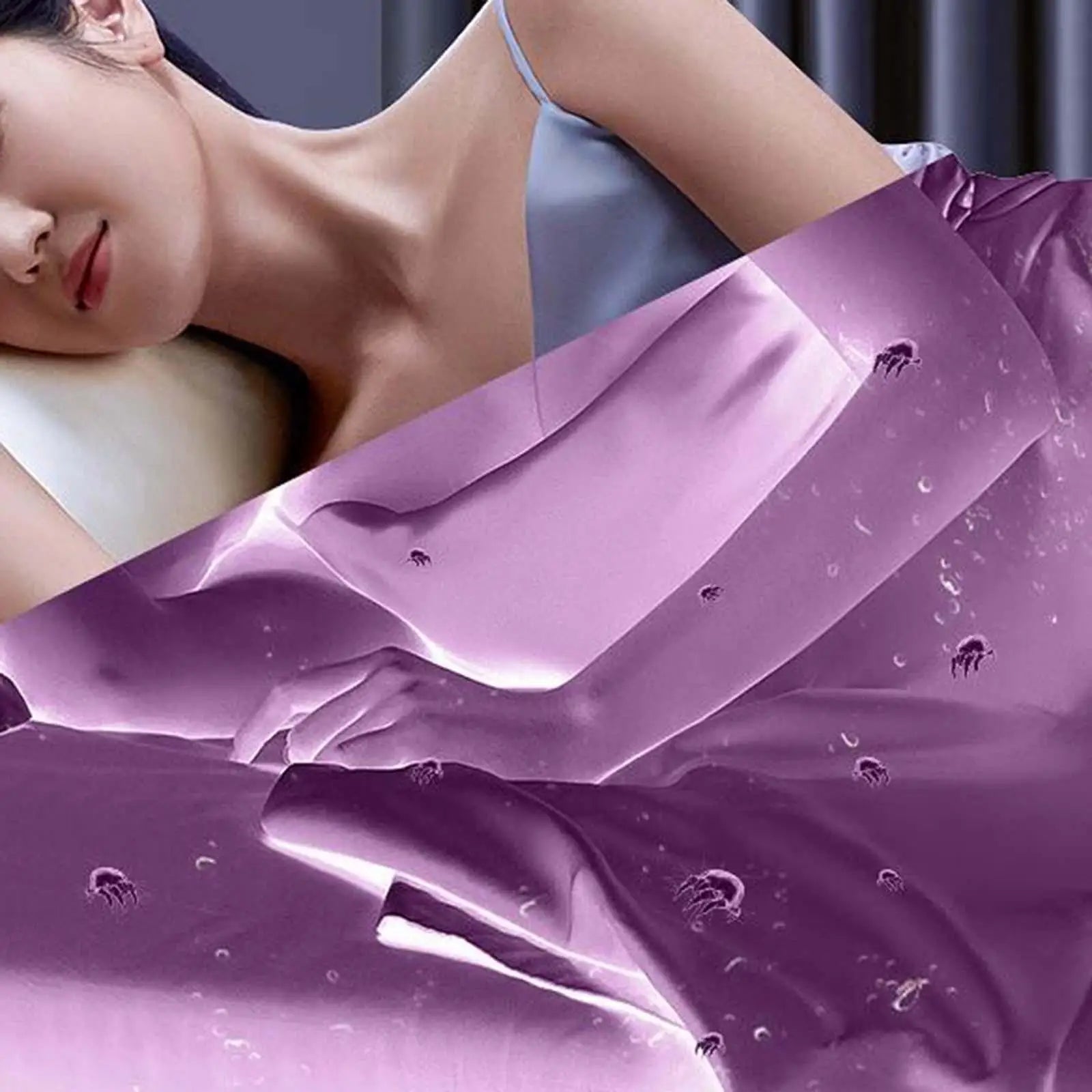 Vacuum Cleaner Effectively Handheld Bed Vacuum for Bedroom Living Room Maroon Asteria
