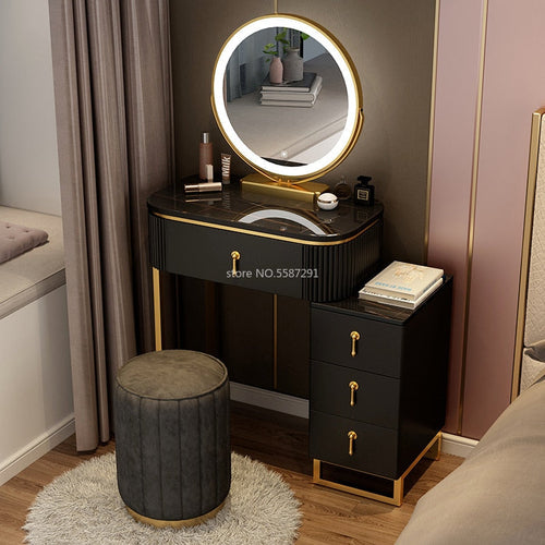 A Set Makeup Dressing Table with Mirror Slate Furniture Girl Bedroom Yellow Angel