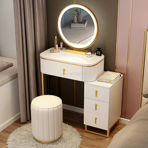 A Set Makeup Dressing Table with Mirror Slate Furniture Girl Bedroom Yellow Angel