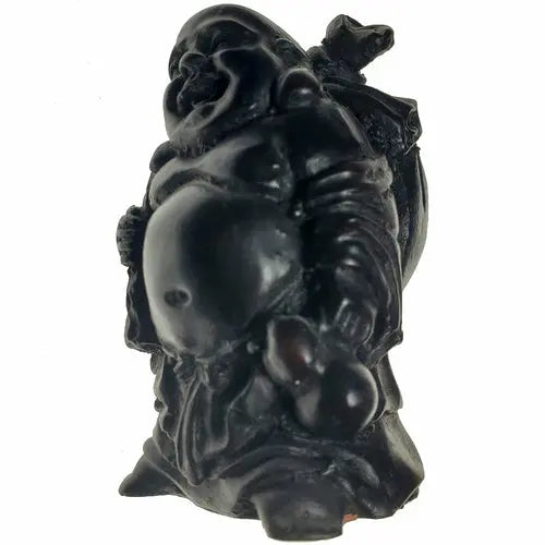 Little Buddha Resin Statue Silver Hestia