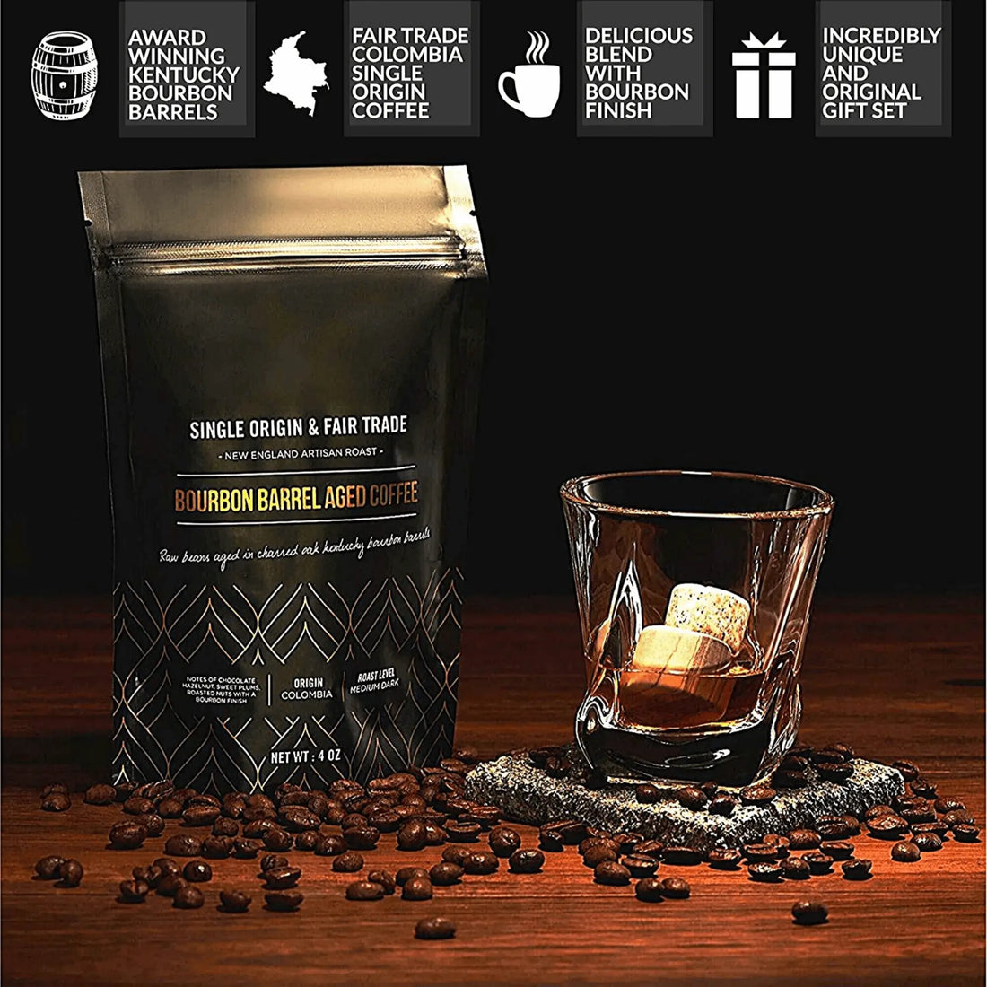 The Gourmet Set - ROCKS x Bourbon Barrel Aged Coffee Apricot Pontus