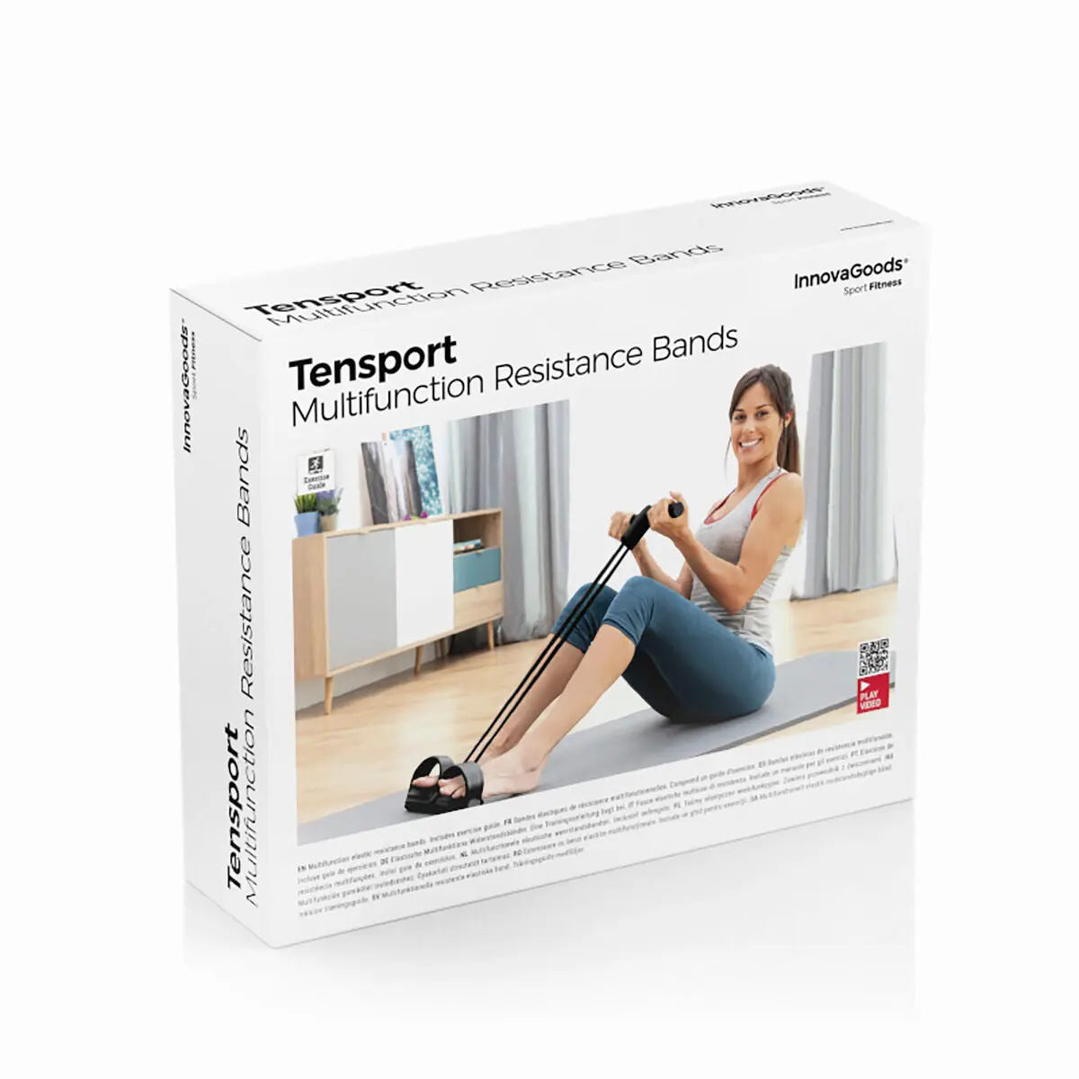 Multifunction Resistance Elastic Bands with Exercise Guide Tensport Bigbuy