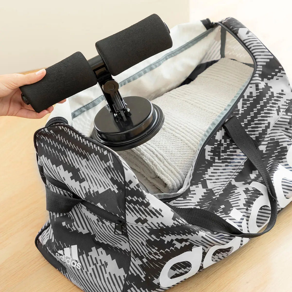 Sit-up Bar for Abdominals with Suction Pad and Exercise Guide CoreUp Bigbuy