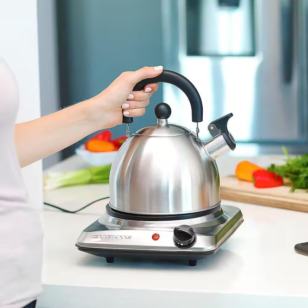Single Burner 7.25 In. Silver Hot Plate