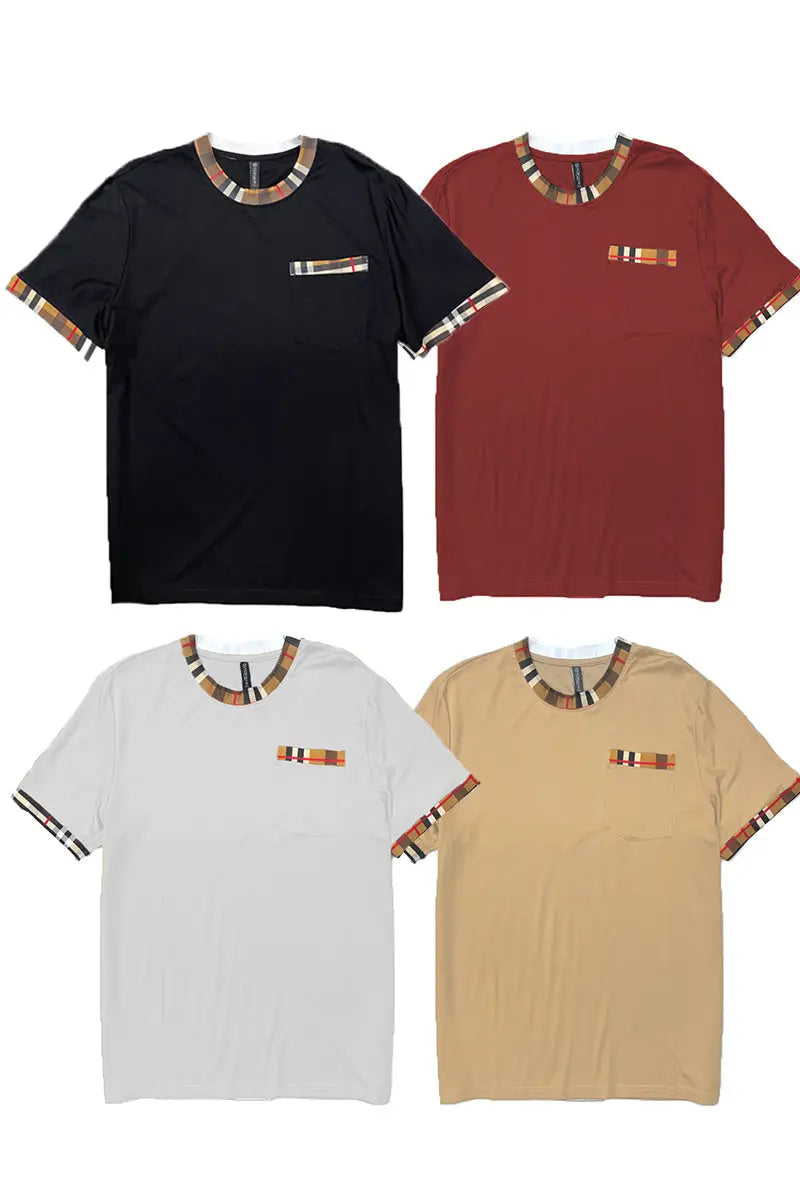 Checkered Detail TShirt Lime Milo