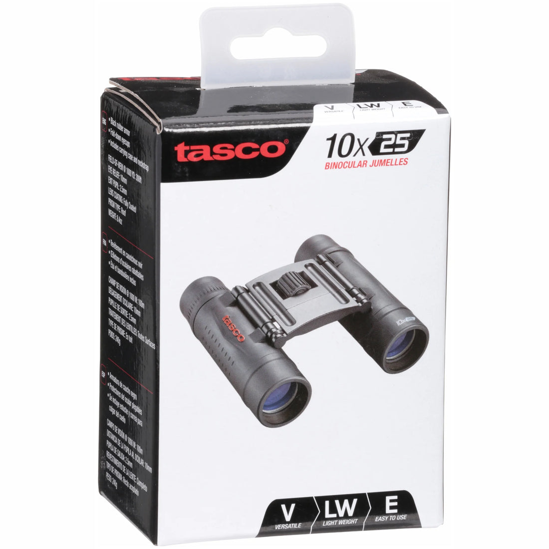 Essentials 10X25Mm Roof Prism Binoculars (Charcoal)