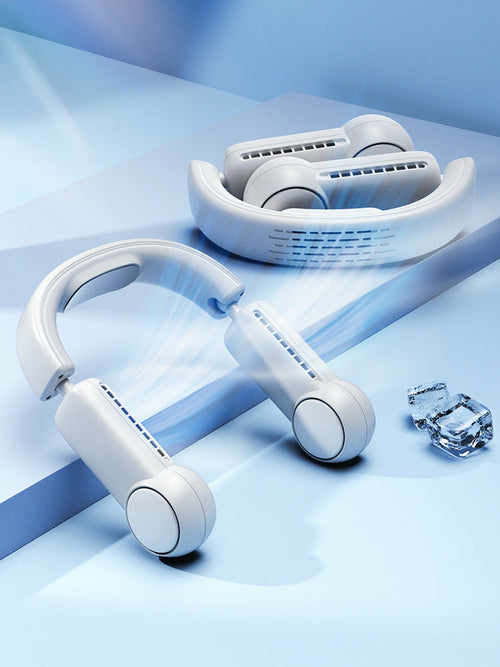 Portable Bladeless USB Rechargeable Mini Neck Fans Maroon Asteria