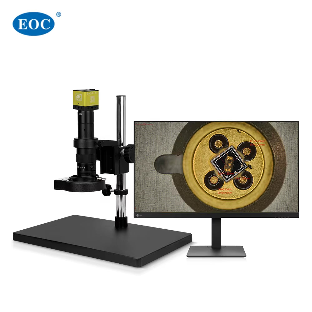 EOC 4K Ultra HD Industrial Electron Monocular Drawtube with LED Light Source Attractive Digital Price Microscope