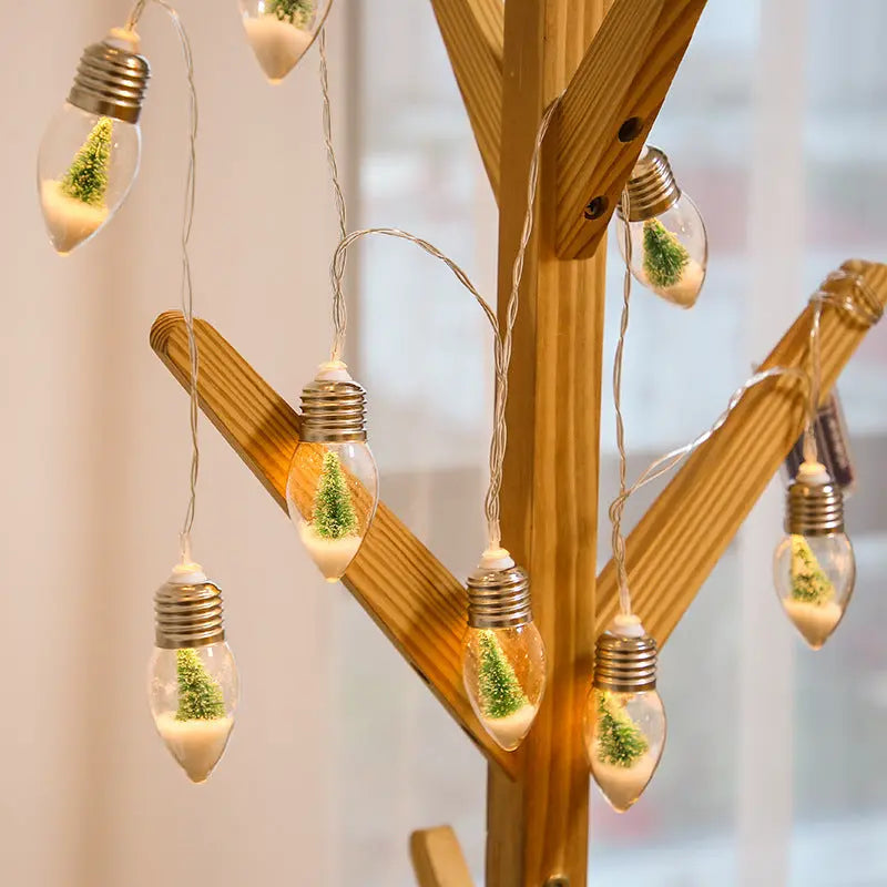 New LED Wishing Bottle String Lights Battery Powered Maroon Asteria