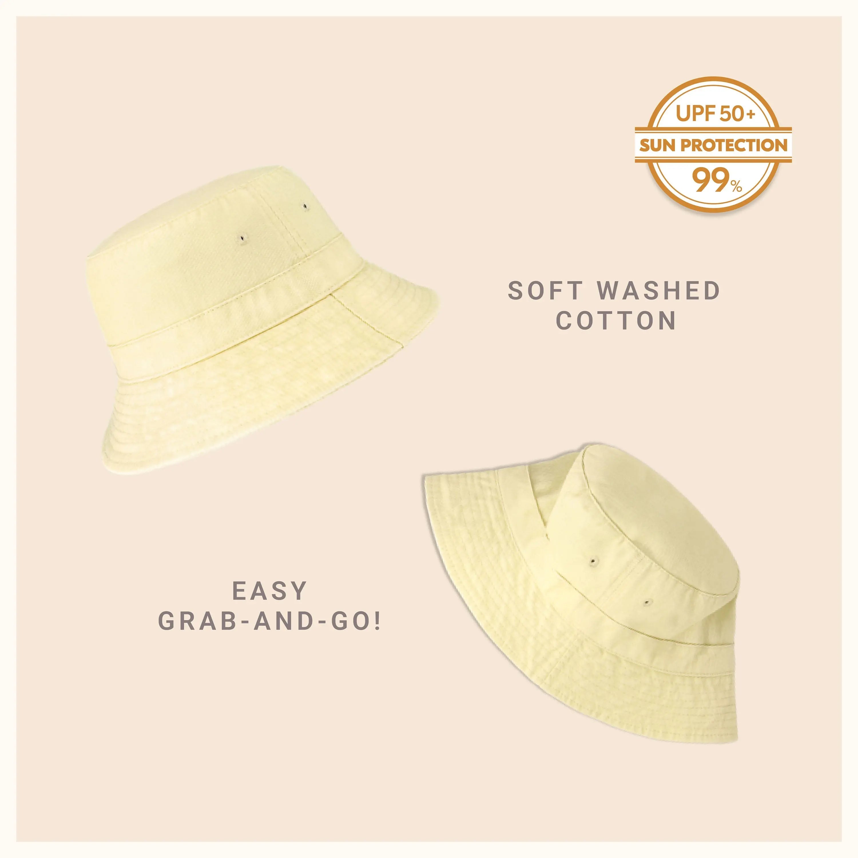 Classic Washed Cotton Bucket Hat Crimson Hector