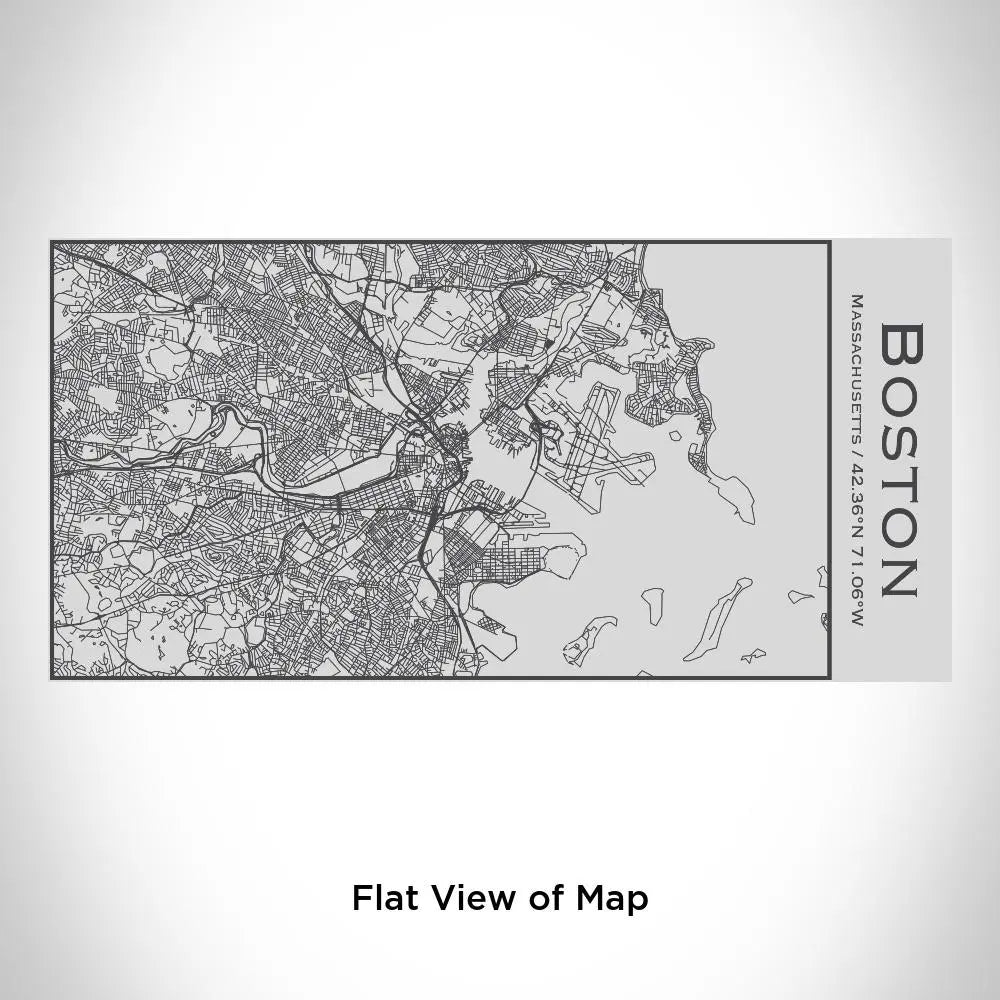 Boston - Massachusetts Map Insulated Bottle Cyan Castor