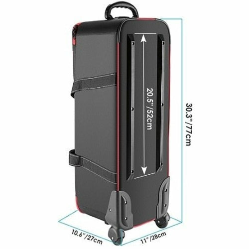 Camera Rolley Carry Bag Straps Padded Compartment Wheel For Light Yellow Angel