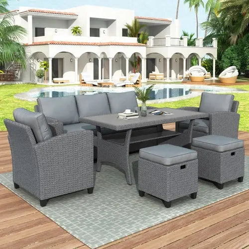 Outdoor Rattan Wicker Set